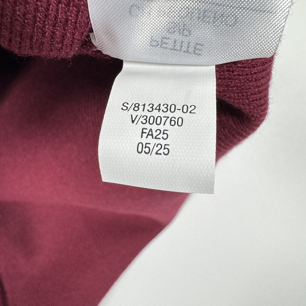 Banana Republic Womens Sleeveless V Neck A Line Knit Dress S Petite Burgundy NWT - Picture 12 of 13